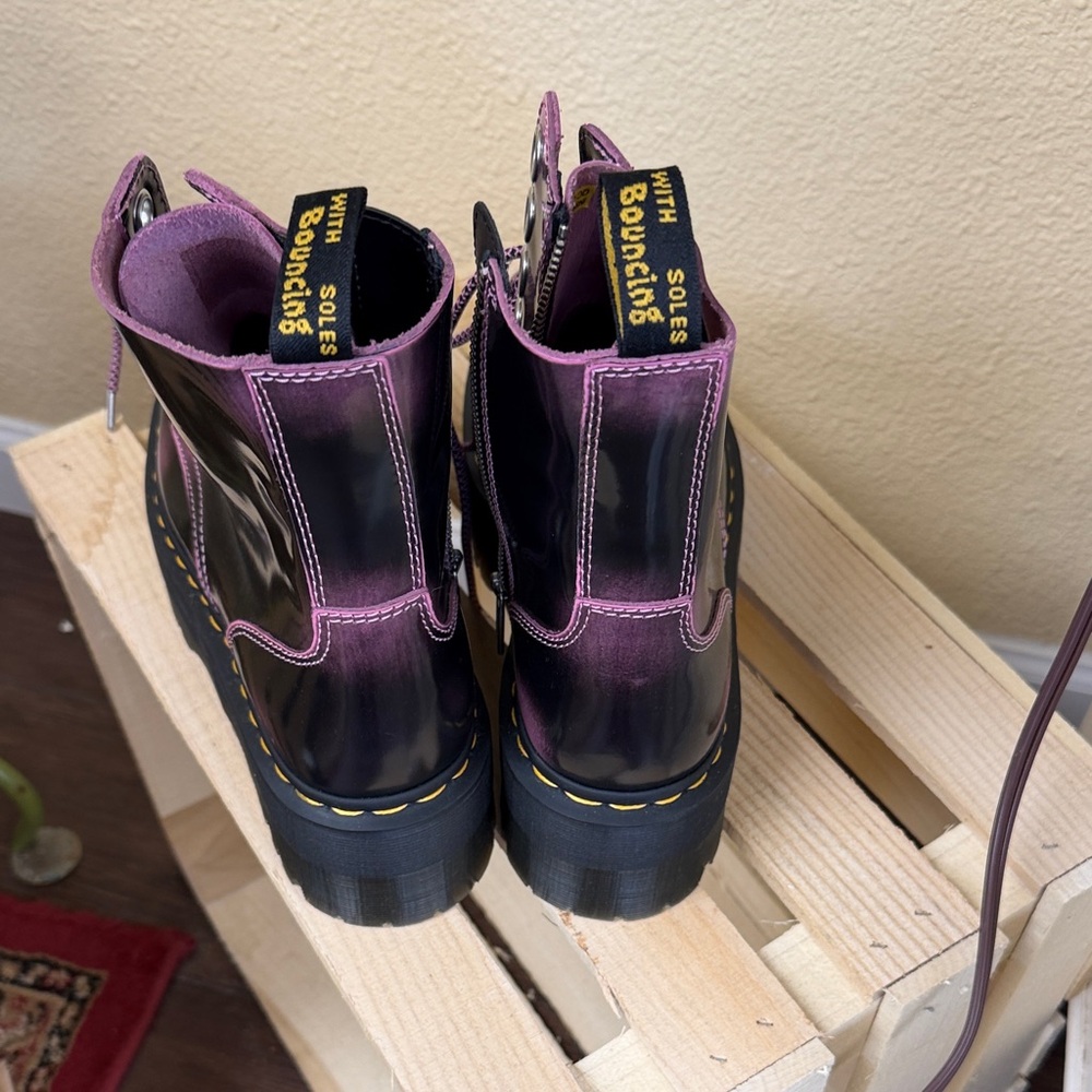 Dr. Martens RARE size 9 Jadon fondant purple pink boots NWT - Picture 2 of 5